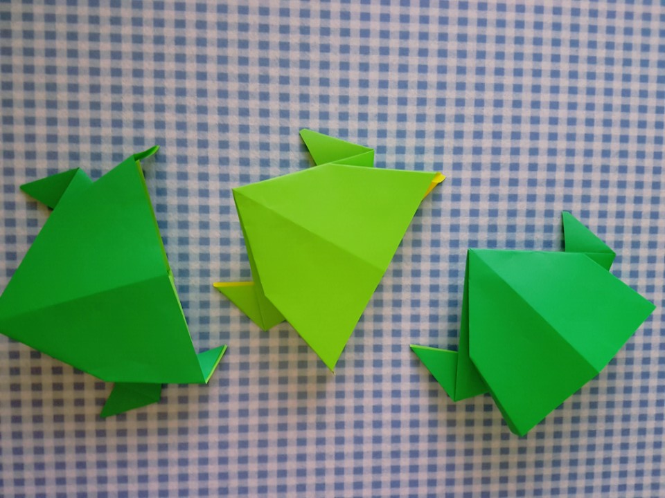 비오는날 개구리접기