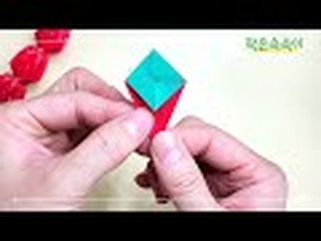 탕후루접기 접기 2단계