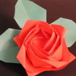 Kawasaki New Rose라는 이름의 입체 종이접기 장미 작품